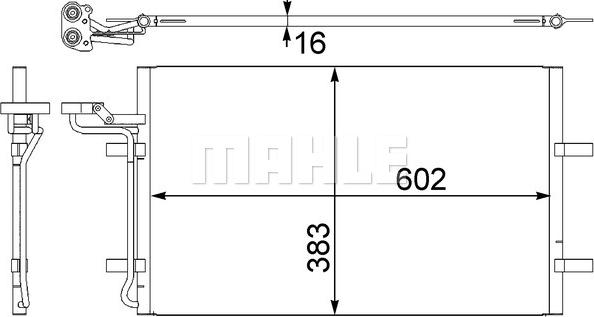 MAHLE AC 410 001S — Skraplacz, klimatyzacja