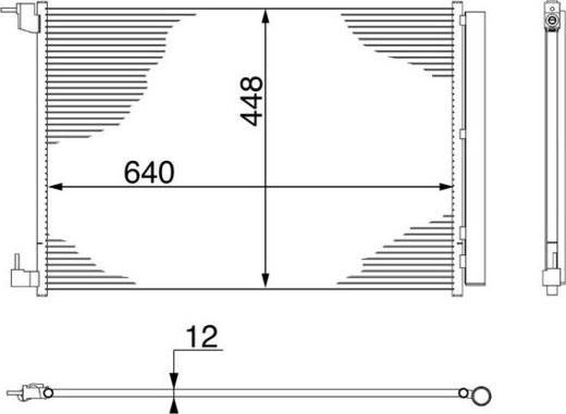 MAHLE AC 412 000S — Skraplacz, klimatyzacja