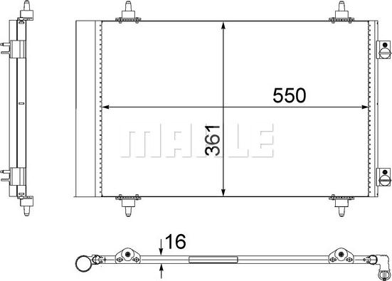 MAHLE AC 487 000S — Skraplacz, klimatyzacja