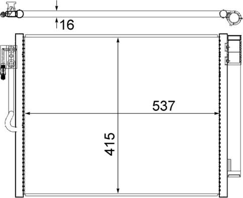 MAHLE AC 596 000S — Skraplacz, klimatyzacja
