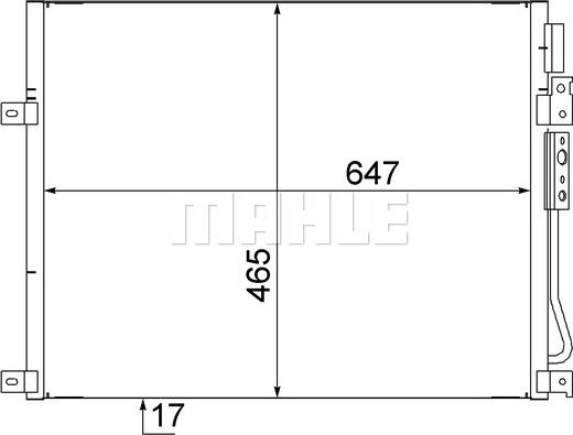 MAHLE AC 564 000S — Skraplacz, klimatyzacja