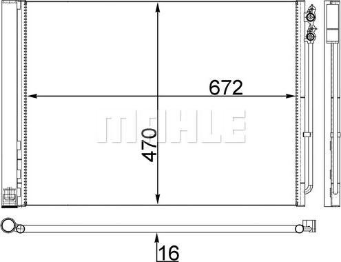 MAHLE AC 567 000S - Skraplacz klimatyzacji