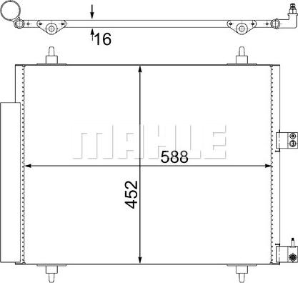 MAHLE AC 515 000S — Skraplacz, klimatyzacja