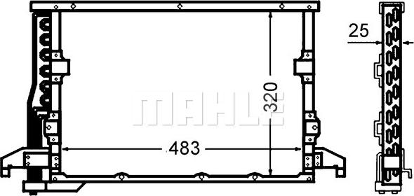 MAHLE AC 512 000S - Skraplacz klimatyzacji