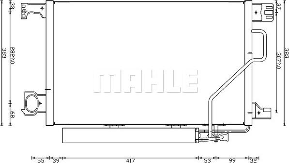 MAHLE AC 662 000S — Skraplacz, klimatyzacja