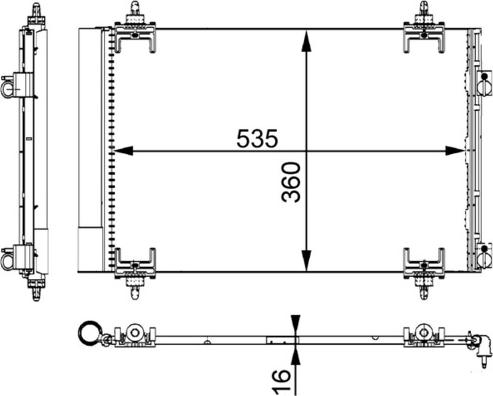 MAHLE AC 667 000S — Skraplacz, klimatyzacja