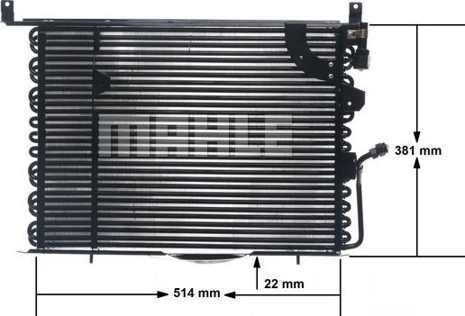 MAHLE AC 149 000S - Skraplacz klimatyzacji