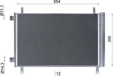 MAHLE AC 1144 000S - Skraplacz klimatyzacji