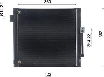 MAHLE AC 1147 000S - Skraplacz klimatyzacji