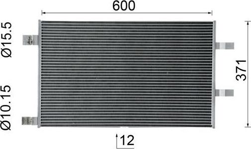MAHLE AC 1123 000P - Skraplacz klimatyzacji