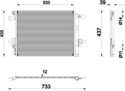 MAHLE AC 1250 000P - SKRAPLACZ KLIMATYZACJI CITROEN JUMPY 16-