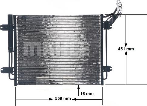 MAHLE AC 12 000S - Skraplacz klimatyzacji