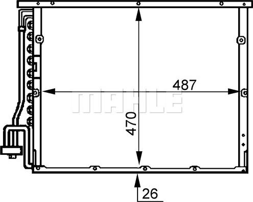 MAHLE AC 179 000S - SKRAPLACZ KLIMATYZACJI BMW