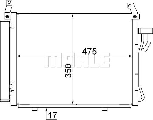 MAHLE AC 17 000S — Skraplacz, klimatyzacja
