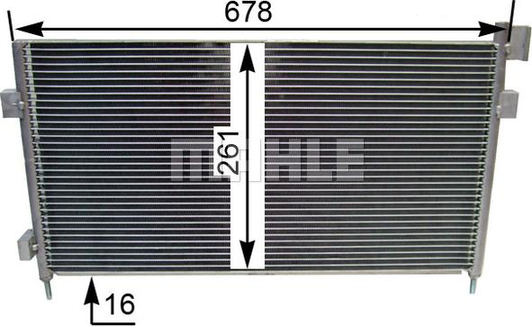 MAHLE AC 855 000S - Skraplacz, klimatyzacja