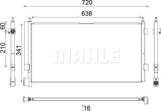 MAHLE AC 855 000S - Skraplacz, klimatyzacja
