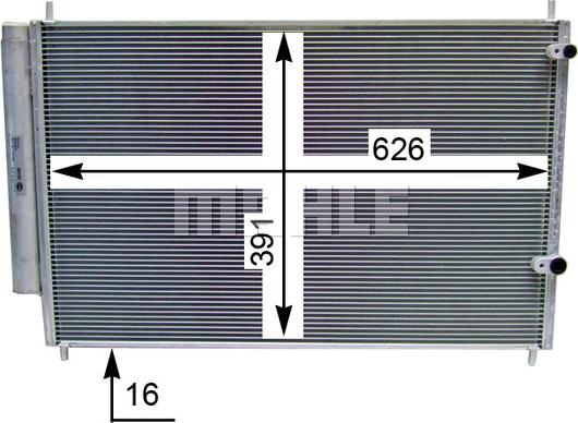 MAHLE AC 801 000S - SKRAPLACZ KLIMATYZACJI TOYOTA AURIS-AVENSIS 09-