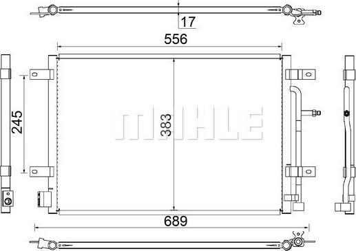 MAHLE AC 812 000S — Skraplacz, klimatyzacja