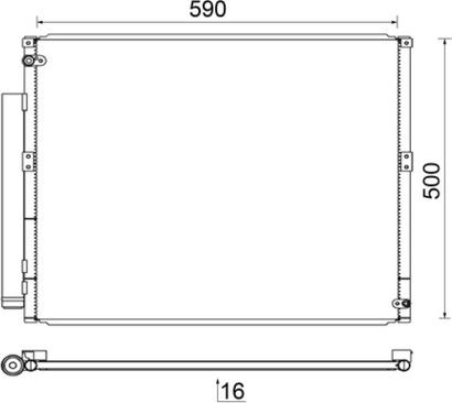 MAHLE AC 836 000S — Skraplacz, klimatyzacja