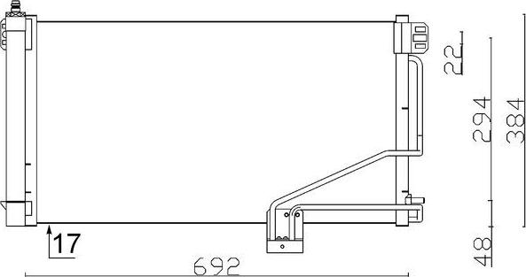 MAHLE AC 347 001S — Skraplacz, klimatyzacja