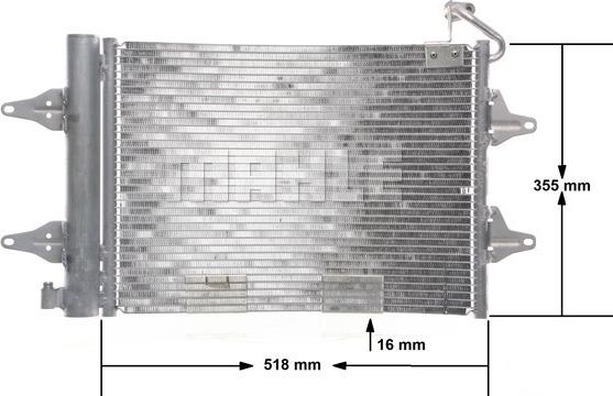 MAHLE AC 359 000S - Skraplacz klimatyzacji