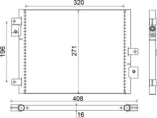 MAHLE AC 354 000S - Skraplacz klimatyzacji