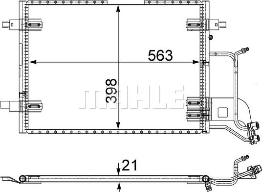 MAHLE AC 352 000S — Skraplacz, klimatyzacja