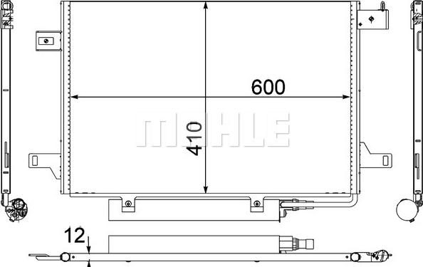 MAHLE AC 369 000P - SKRAPLACZ KLIMATYZACJI DB W169 04-