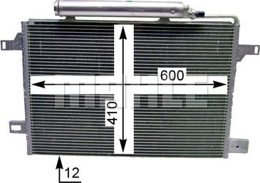 MAHLE AC 369 000P - SKRAPLACZ KLIMATYZACJI DB W169 04-
