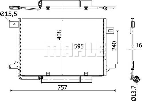 MAHLE AC 369 000S — Skraplacz, klimatyzacja