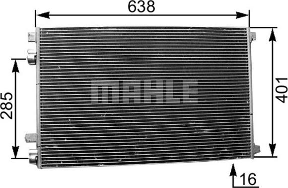 MAHLE AC 360 001S - Skraplacz klimatyzacji
