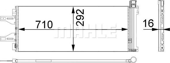 MAHLE AC 368 000P — Skraplacz, klimatyzacja