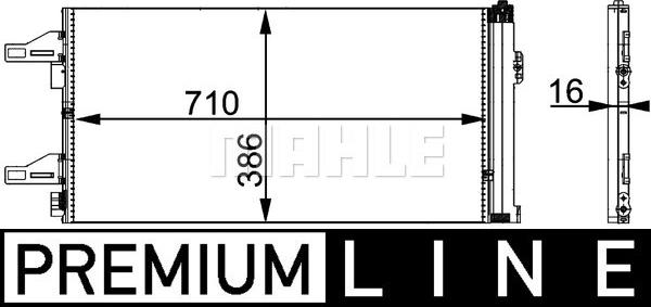 MAHLE AC 363 000P — Skraplacz, klimatyzacja