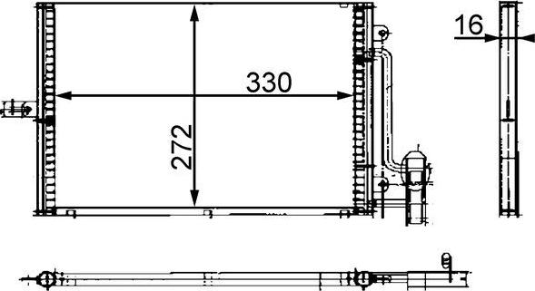 MAHLE AC 317 000S — Skraplacz, klimatyzacja