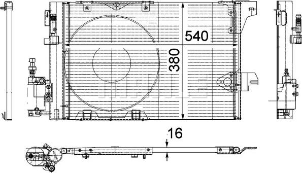 MAHLE AC 339 000P - Skraplacz, klimatyzacja