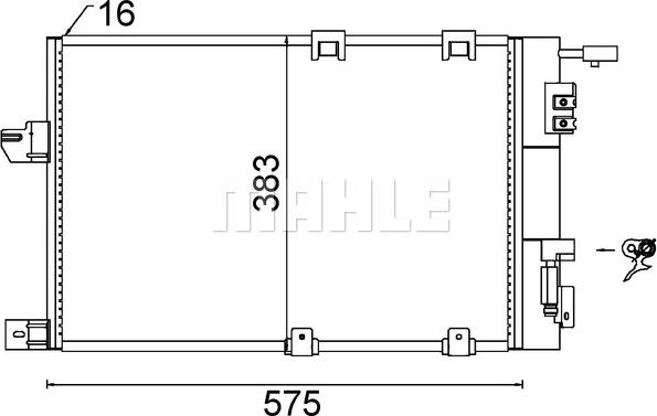 MAHLE AC 339 000S - Skraplacz klimatyzacji