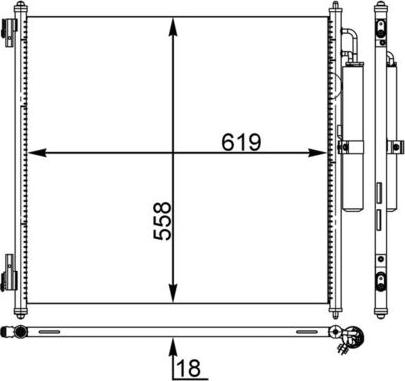 MAHLE AC 37 000S — Skraplacz, klimatyzacja