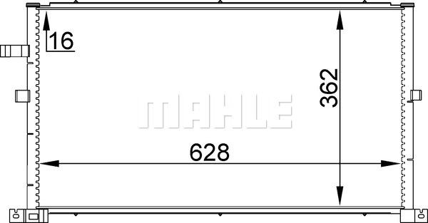 MAHLE AC 296 001S — Skraplacz, klimatyzacja
