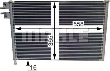 MAHLE AC 298 000P - Skraplacz, klimatyzacja