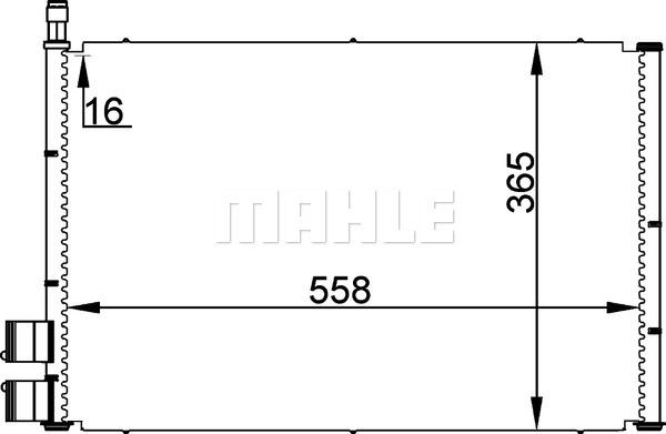 MAHLE AC 298 000P - Skraplacz, klimatyzacja