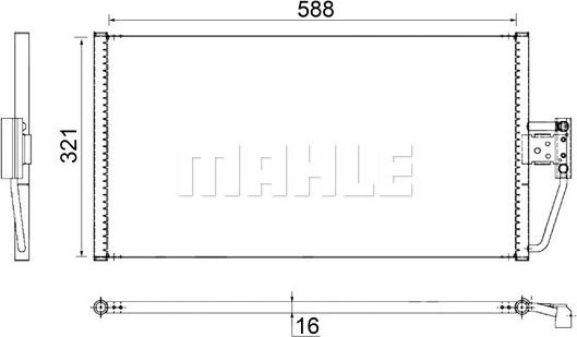 MAHLE AC 266 000S — Skraplacz, klimatyzacja