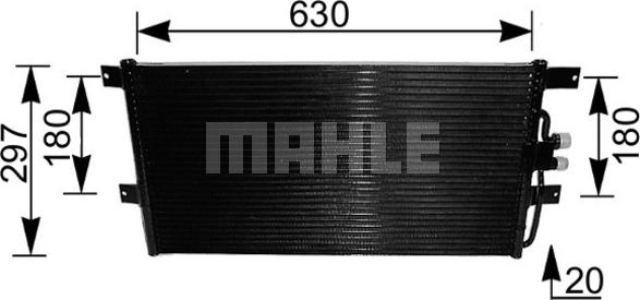 MAHLE AC 217 000S — Skraplacz, klimatyzacja