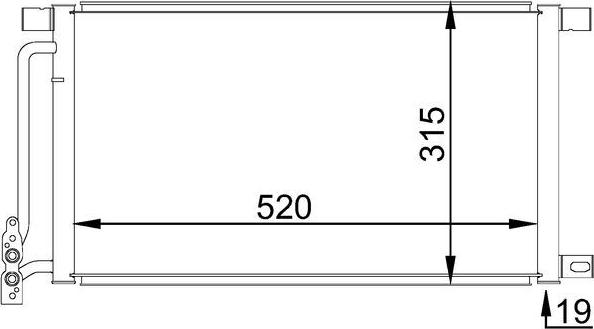 MAHLE AC 235 001S — Skraplacz, klimatyzacja