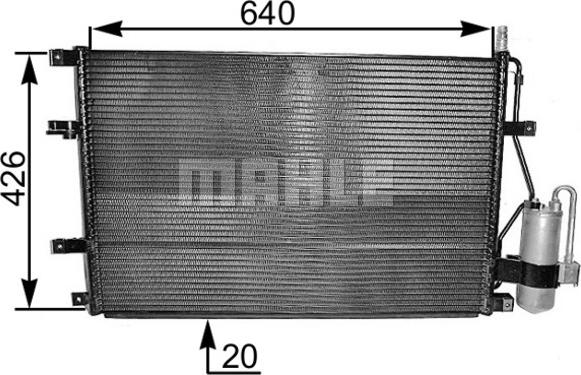 MAHLE AC 227 000S — Skraplacz, klimatyzacja