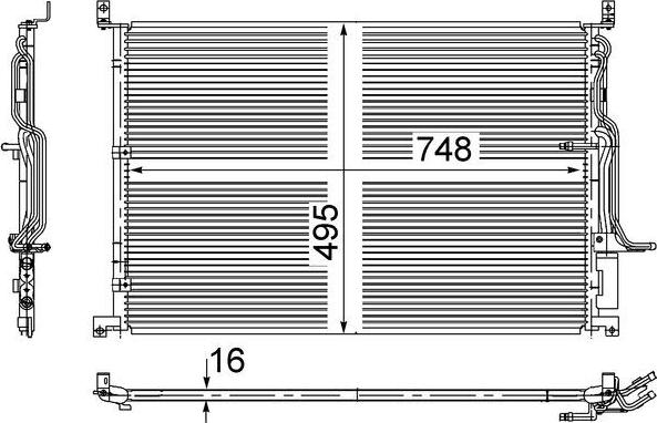 MAHLE AC 271 000S — Skraplacz, klimatyzacja
