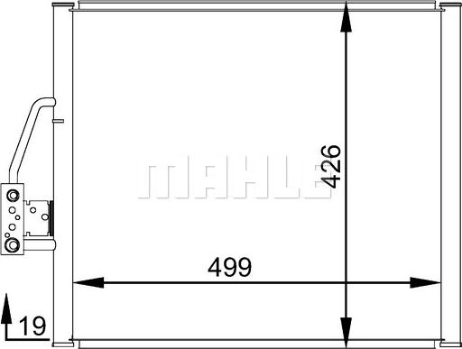 MAHLE AC 277 000S — Skraplacz, klimatyzacja