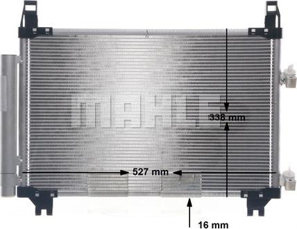 MAHLE AC 793 000S - SKRAPLACZ KLIMATYZACJI TOYOTA YARIS 06-
