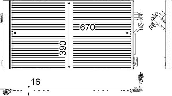 MAHLE AC 761 000S — Skraplacz, klimatyzacja