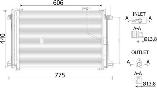 MAHLE AC 786 000S — Skraplacz, klimatyzacja