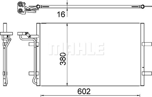 MAHLE AC 725 000S — Skraplacz, klimatyzacja